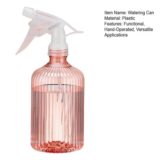 Handheld Spray Bottle Fine Mist Plant Mister Hand Pressure Watering Can 500ml Adjustable Nozzle Spray Bottle for Garden Plants Cleaning Solutions