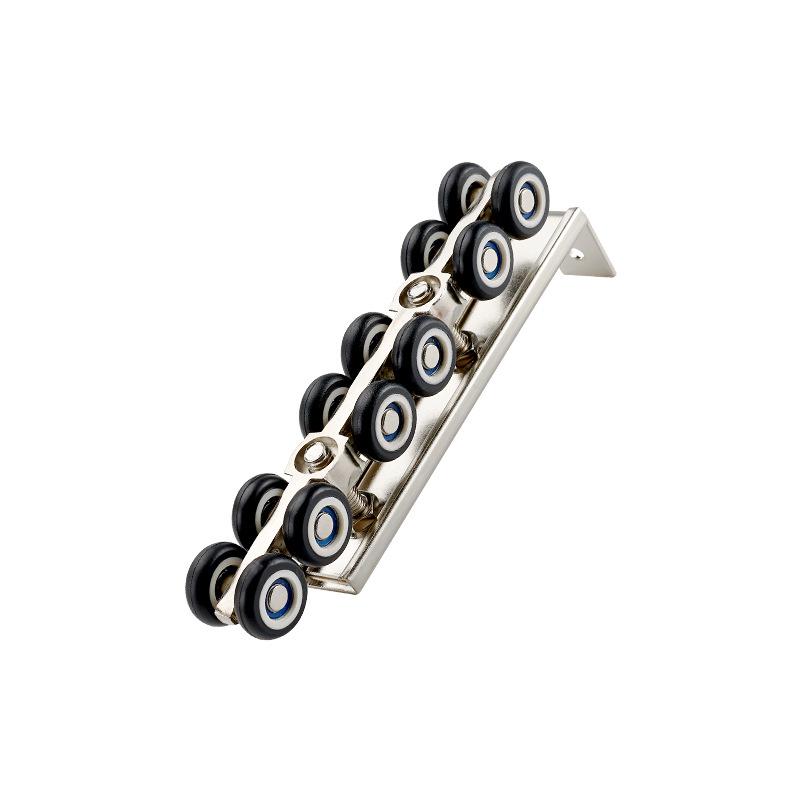 Tyst Skjutdörrspulley och Spårset för Glas- eller Trädörrar