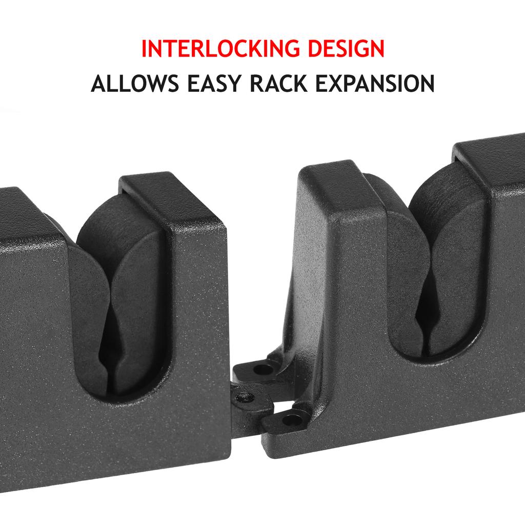 Fiskspöställ för 6 tunna fiskespön Väggmonterad fiskespö Stativhållare