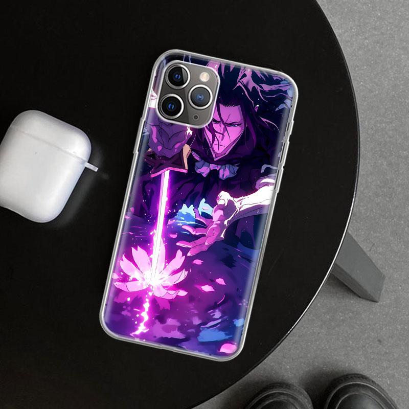 Bleach Kuchiki Byakuya Phone Case Cover for iPhone 11 12 13 Mini 14 15 Plus 16 Pro Max 17 Air 7 8 + SE Art Customized Fundas 11