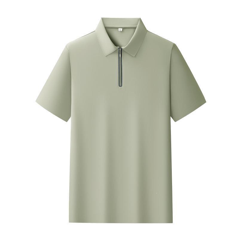 Durable Breathable Seamless POLO Logo Business Workwear Lapel T-shirt for Summer