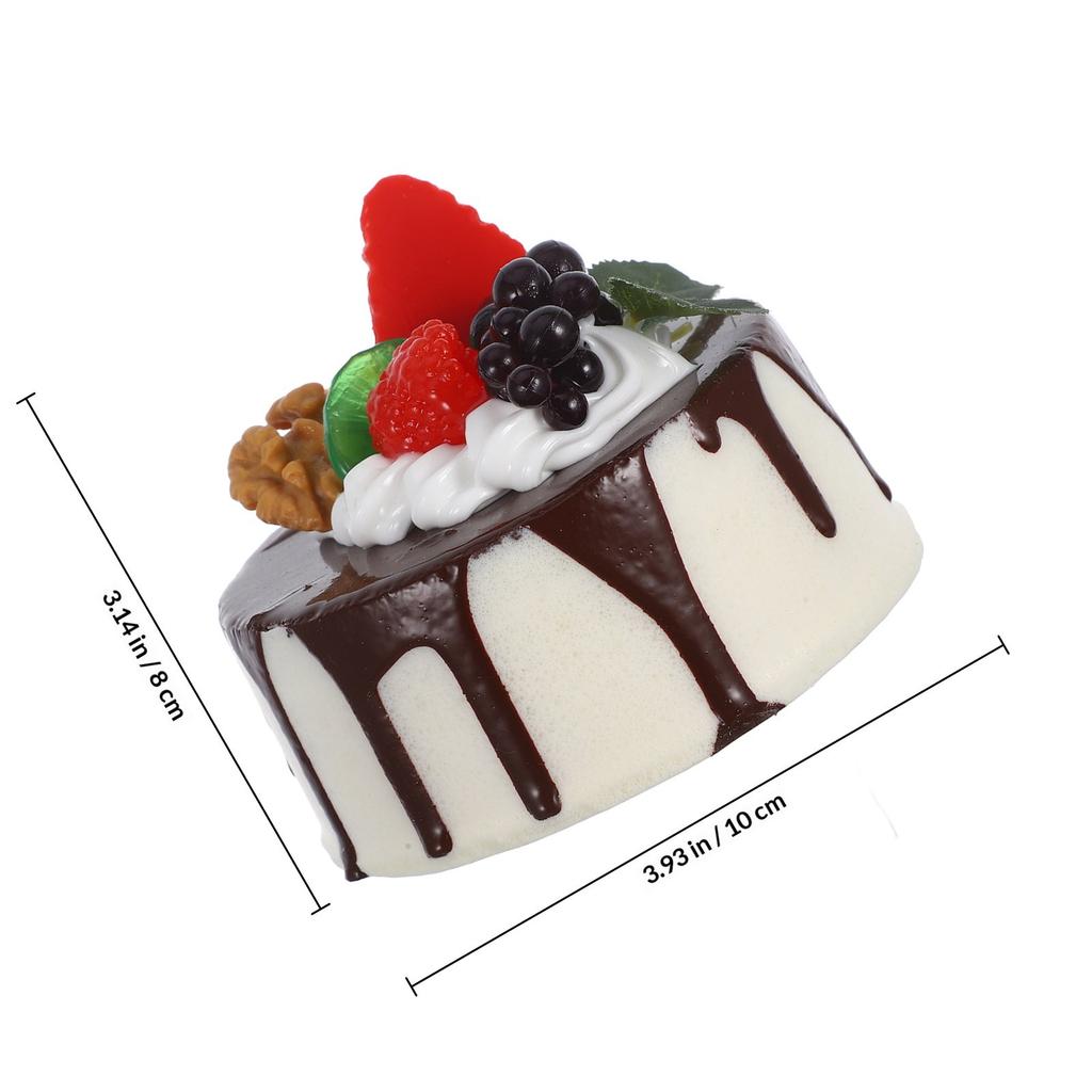 Exquisite Realistic Fake Birthday Cake for Display Photography Props Bakery Cafe Home Decor Wedding Birthday Party Tabletop