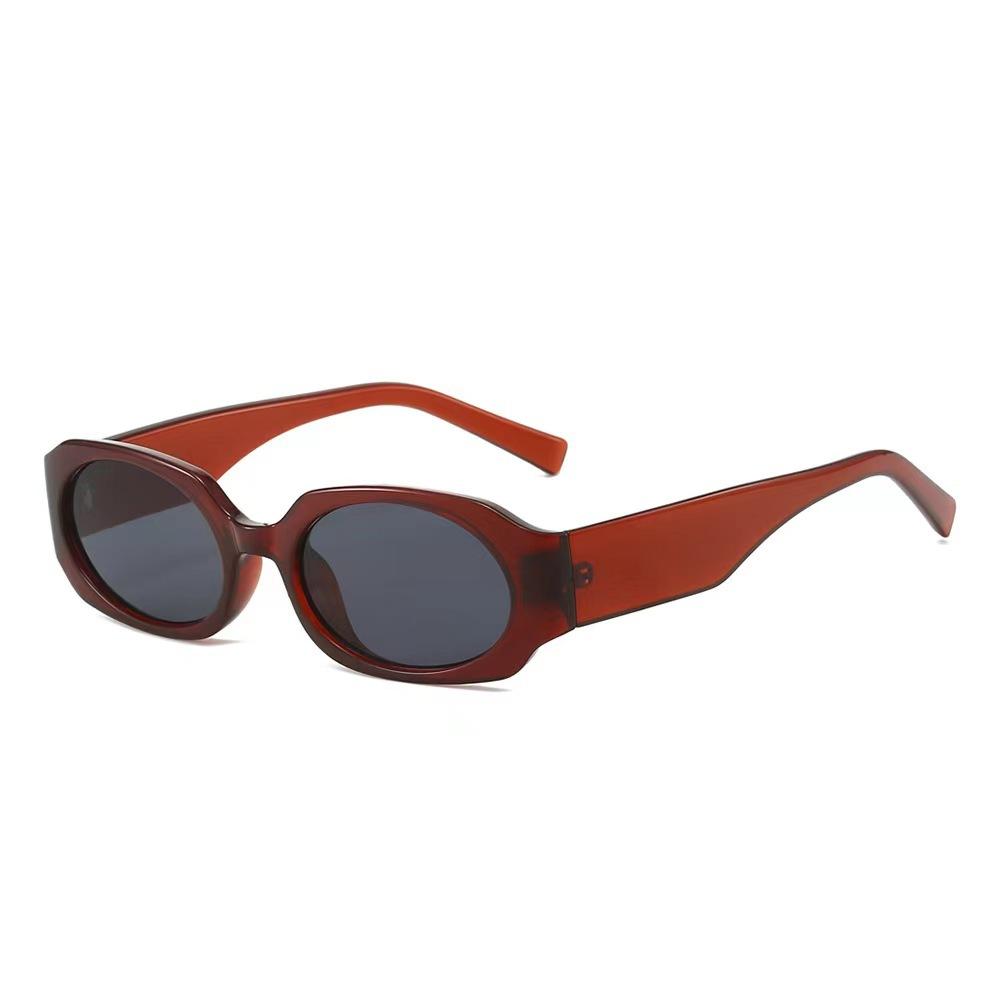 European American Style Oval Sun Glasses Anti Glare UV Protection for Women Men Hiking Travelling Fashion Sunglass