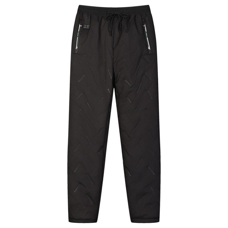 Unisex Electric Heating Pants - Plush Lined, Thick, Cold-Proof, Casual, with Cross-Border Charging.