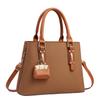 New Macaron Splicing Handbag High-value Simple and Atmospheric Shoulder Bag Versatile Large Capacity Crossbody Bag