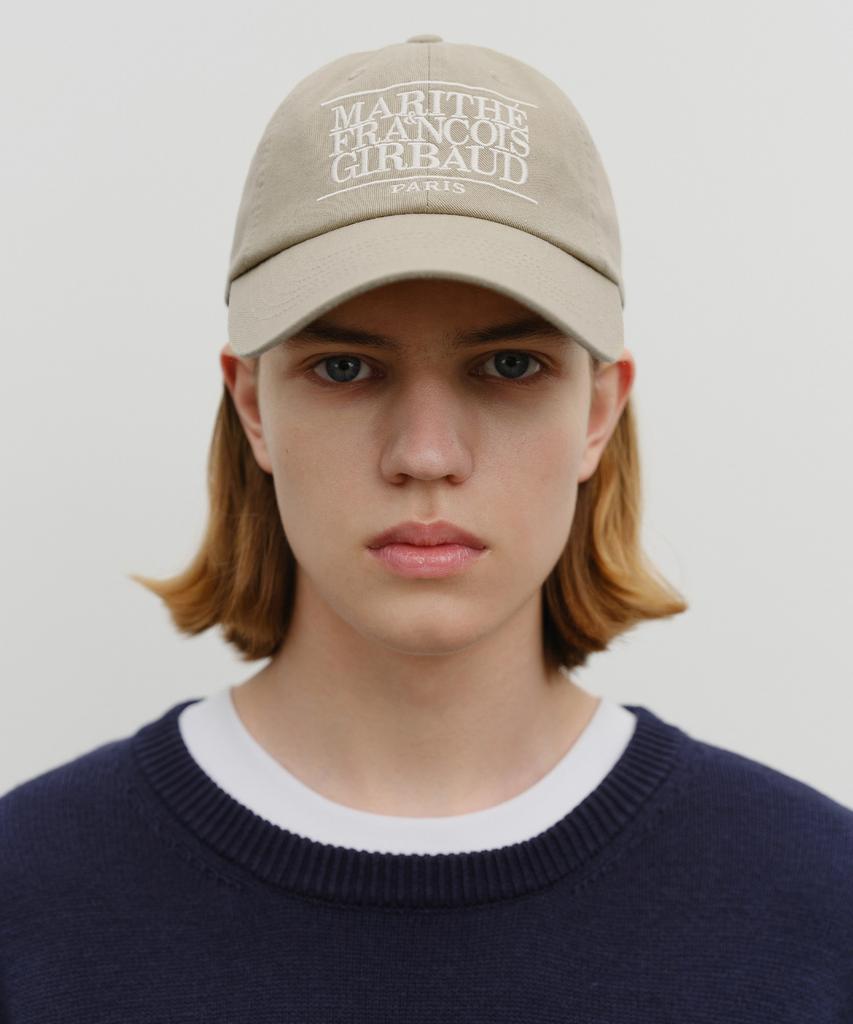Malittepeulangsowajeobeo Classic Logo Cap Beige