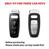 Plastic Car Key Case Remote Cover Shell Holder Keychain Fob For New A3L A6L A8L Q4 e-tron A7L Q6 S6 S7 S8 Q7 Q8 SQ7 2025