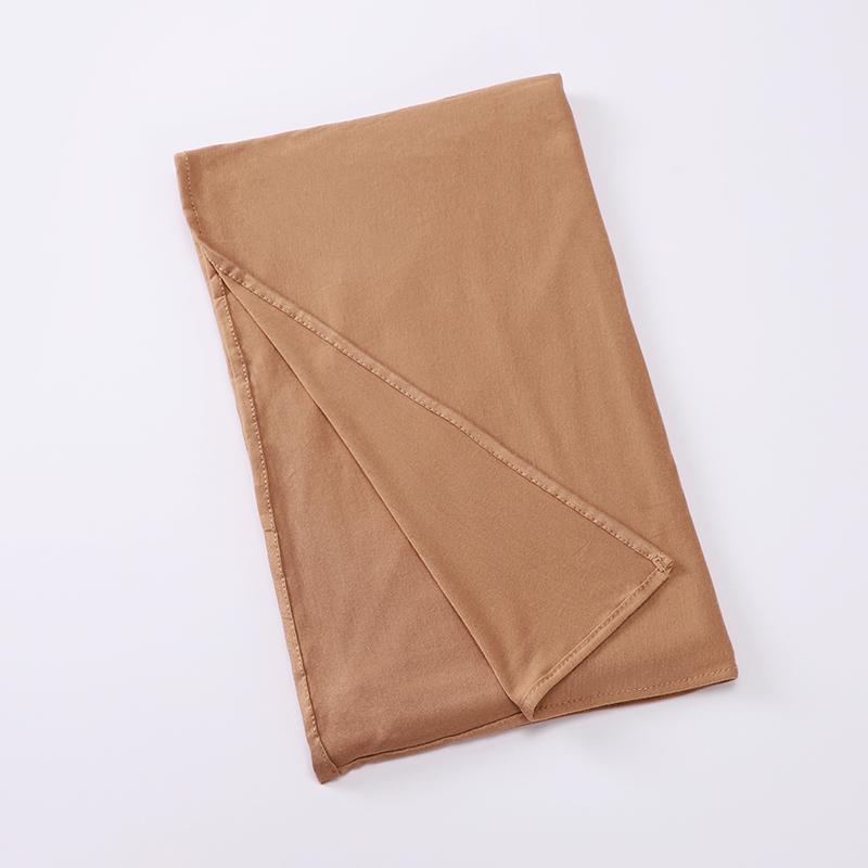 Classic Jersey Hijabs Cross Tie Instant Scarf Plain Solid Color Scarves Style Head Wrap Headscarf For Women Soft Turban