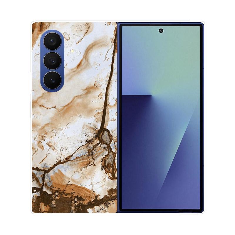 For Samsung Galaxy Z Fold 7 6 5 4 3 2 Case Transparent Protective Back Cover Hard PC Shell For Samsung Z Fold7 Fold6 Fold5 Etui