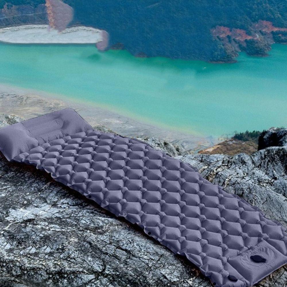 Thickened Pad Camping Air Mattress Built-in Pump Self-Inflating Sleeping Mat  Climbing Hiking
