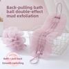 High Beauty Rubbing Tool Stretching Bath Ball Pullback Strip 2 In 1 Rubbing Towel