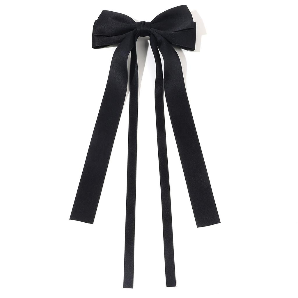 Fashion Fabric Ribbon Hair Bow Hairpin for Women Girls Hair Clips Solid Double Bow Top Clip Female Hair Accessories