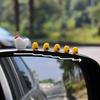6Pcs Cute Mini Chickens Car Dashboard Accessories Funny Chicks Car Rearview Mirror Decor Interior Ornaments Fairy Garden Home