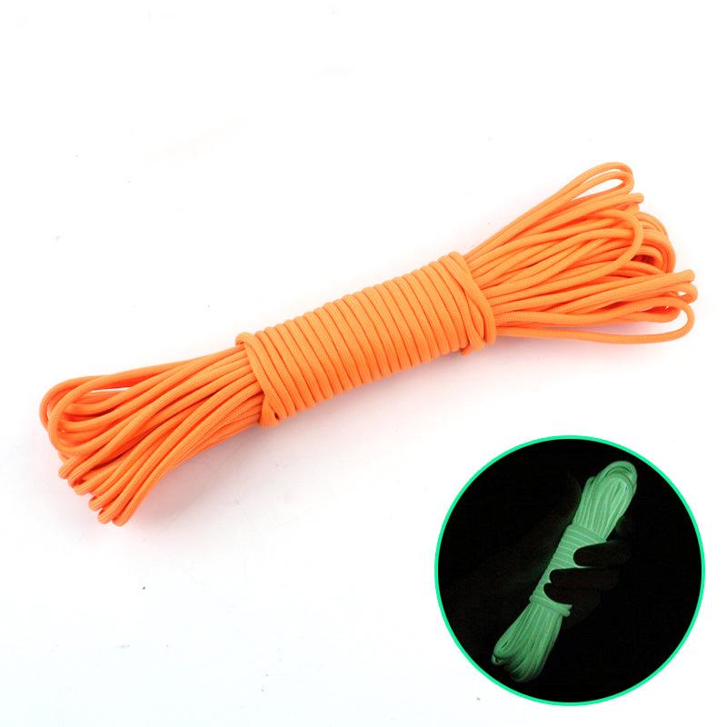 Paracord 550 Fluorescente Paracord 550 Luminoso - Cordino Fluorescente Che Brilla Al Buio, 9 Fili, Resistente Fino A 249 Kg Paracord Glow In Dark - Foto 11
