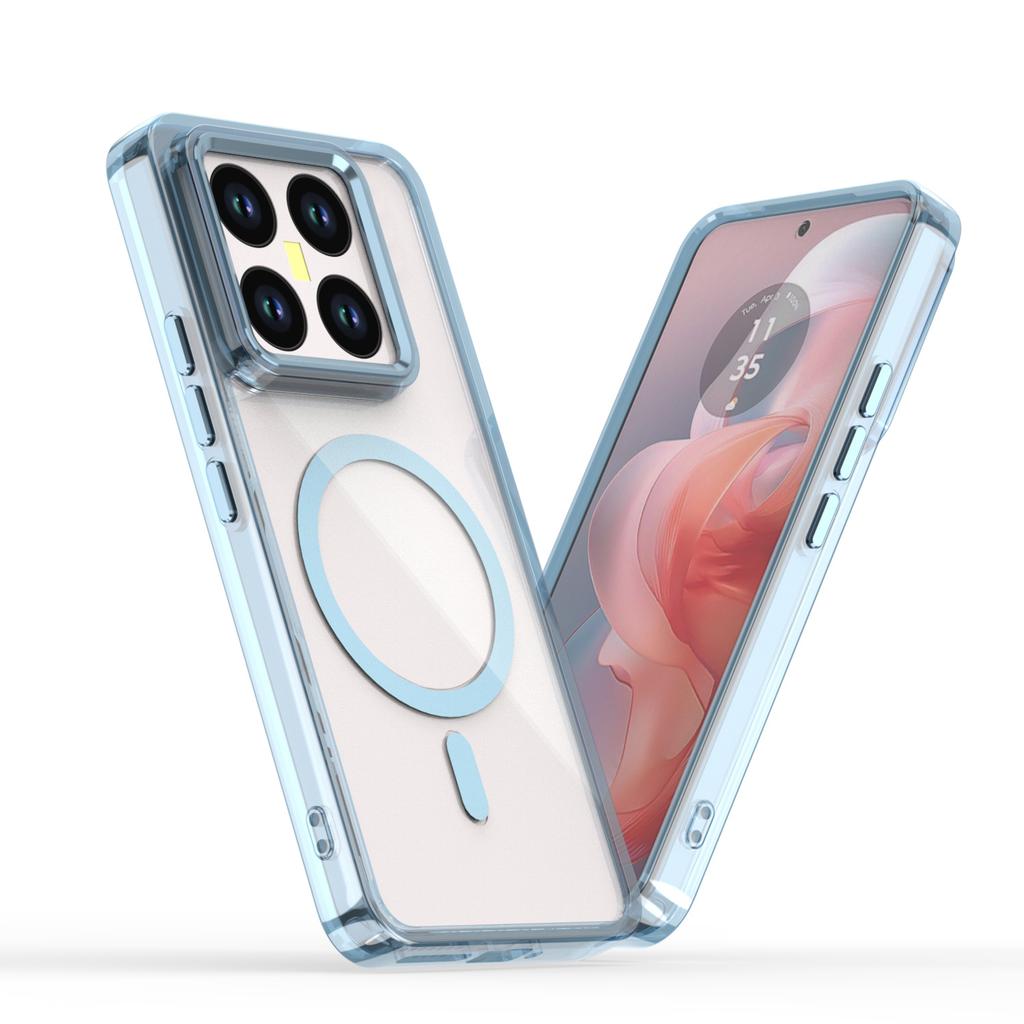 Mi 14T Clear Magnetic Phone Case,Compatible MagSafe Shockproof Slim Protection Cover For Xiaomi Mi 14T Pro