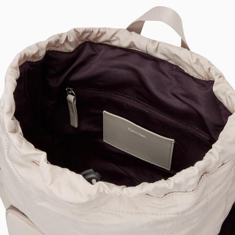 Calvin Klein Women Satin Nylon Flap Backpack 4k3214g Rmu