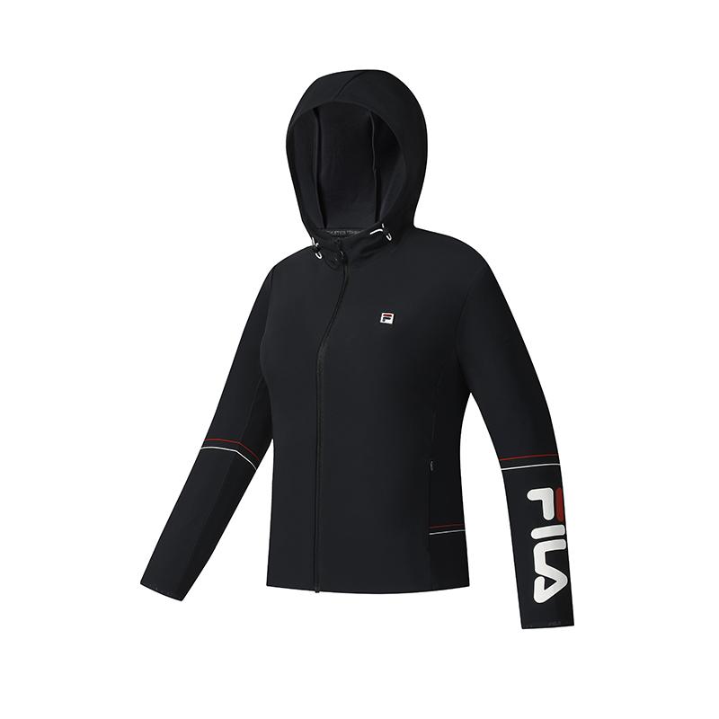 New FILA Tennis Jackets Women's Black A51W533502FNV
