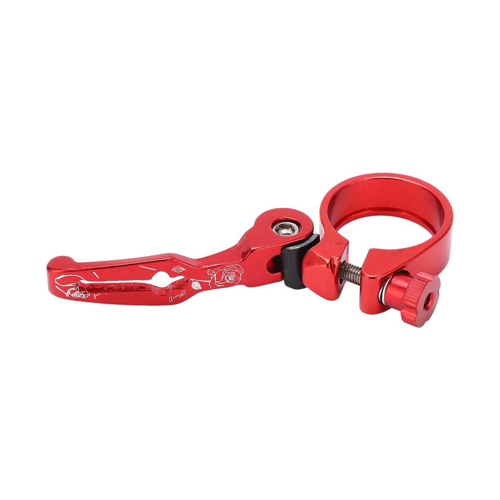 Quick Release Seatpost Clamp Aluminum Alloy 34.9MM Seat Clamp for Bike Road Bike Casual Bike