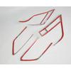 For Volkswagen VW Tiguan L MK2 2016 2017 2018   ABS Chrome Trim Tail Light Rear Back Frame Car Lamp Cover Stick 4pcs