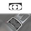 Front Cup Holder Panel Cover Trim Decals for 15+ Dodge Charger Real Carbon Fiber
