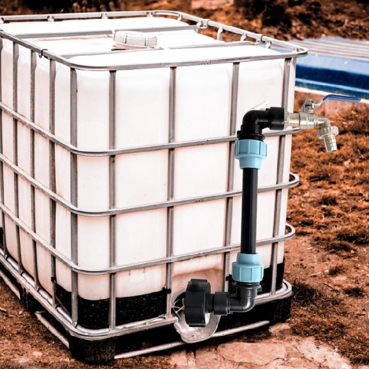 1000L Water Tank Accessories IBC Gooseneck Outlet Tap IBC Container Adapter