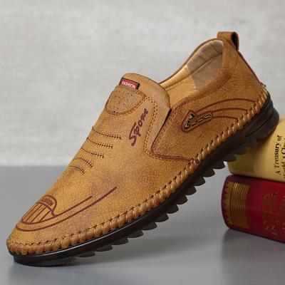 Leather Shoes Men's Spring New Casual Shoes Men's Soft Breathable Foot Cover Men's Shoes Men's