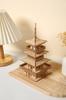 Hallisun 3D Wooden Craft DIY Famous Tower Model Building 196 Pieces Puzzle, Kit, Craft, Architecture, Kit, Toy, Kids, Adults, Gift, Decor, Birthday,