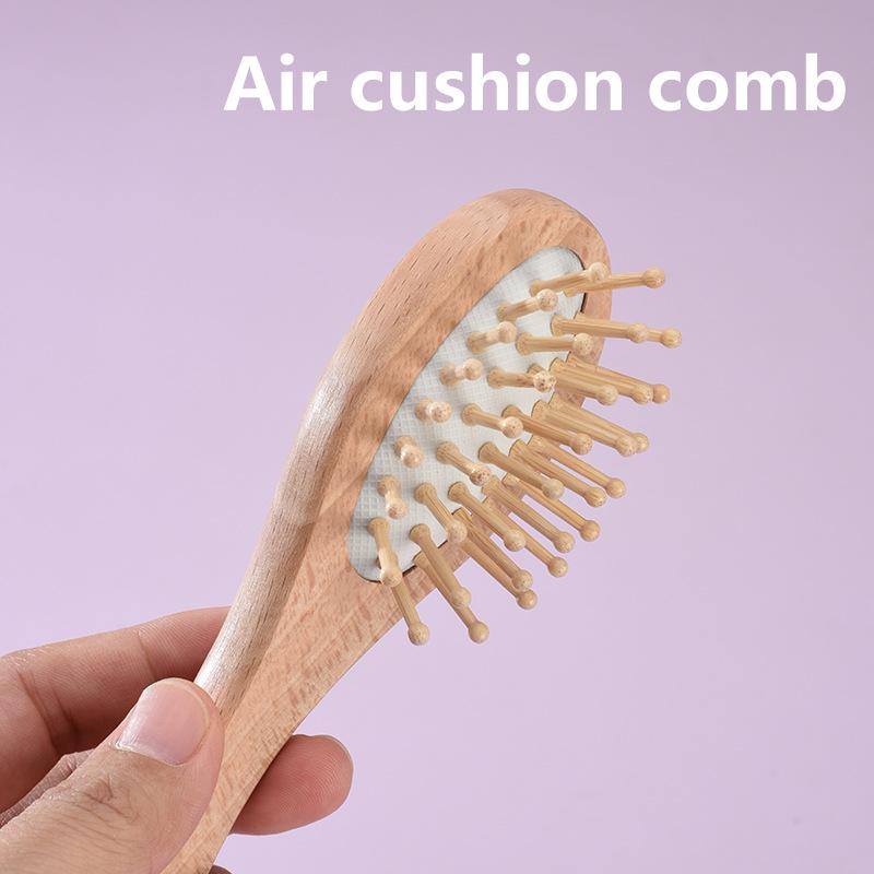 Babykammbürste Babypflegeset Kamm Buchenholz Weiche Bürste Reinigungskammbürste Sorgfältige Pflege kleiner Kinder zu Hause Immer den täglichen Bedarf dabei