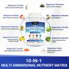 Magnesium complex supplement, containing a blend of magnesium glycinate and magnesium malate, vegetarian capsules.