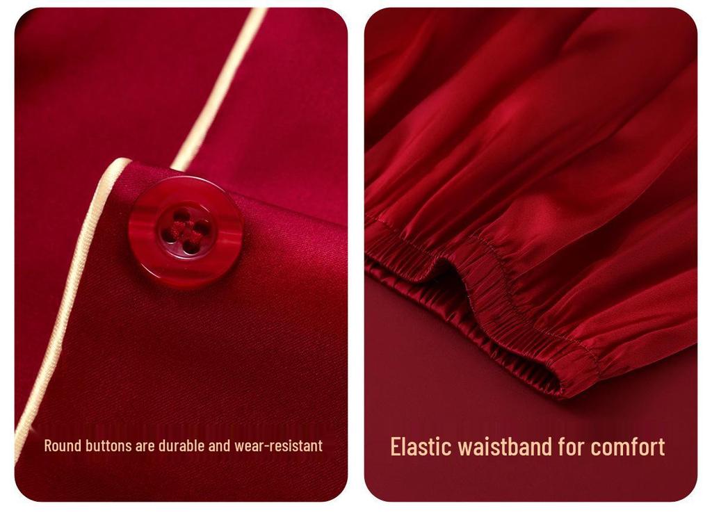 2026 Year of the Horse: Red Zodiac Pajamas Set for Newlywed Couples