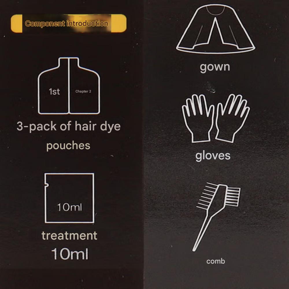 ColorSure Pouch Hair Dye Dark Brown 3-pack