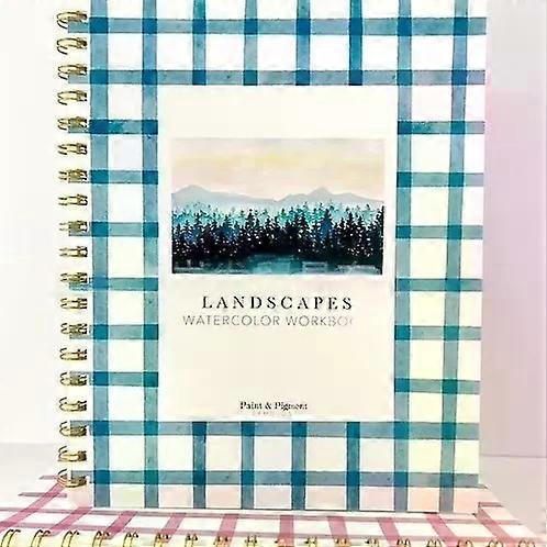 Bloc de Papier Aquarelle, Reliure Spirale avec Ligne de Déchirure. Un Journal et Carnet de Croquis à l'Aquarelle pour Adultes et Enfants - Idéal pour les Exercices de Petite Taille ou