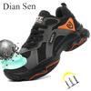 Steel Toe Boots for Men Comfortable Lightweight Slip Resistant Safety Shoes Puncture Proof Indestructible Construction Shoes