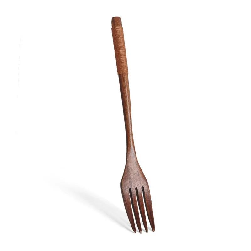 Set di Posate in Legno Giapponese (Cucchiaio, Forchetta, Bacchette) Posate per Sushi Alta Qualità Ecologico Portatile Set di Stoviglie Utensili da Cucina Regali