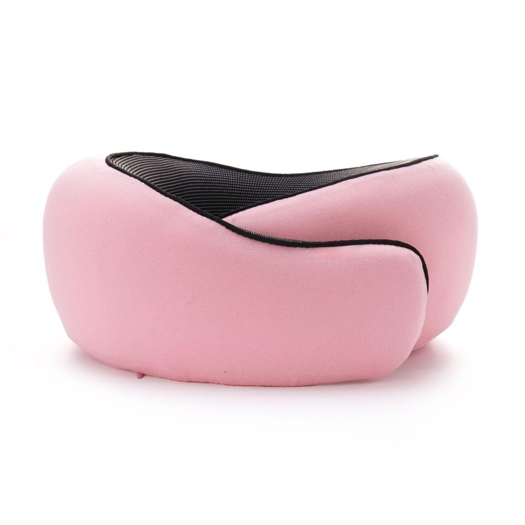 Custom Logo Memory Foam Travel Neck Pillow: U-Shaped Support for Airplane Journeys