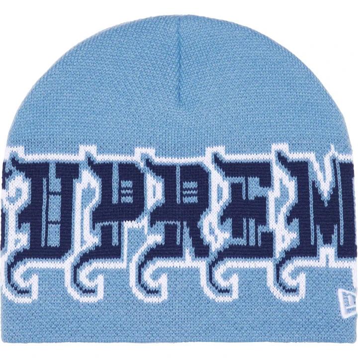 Supreme New Era Outline Beanie Light Blue One-Size