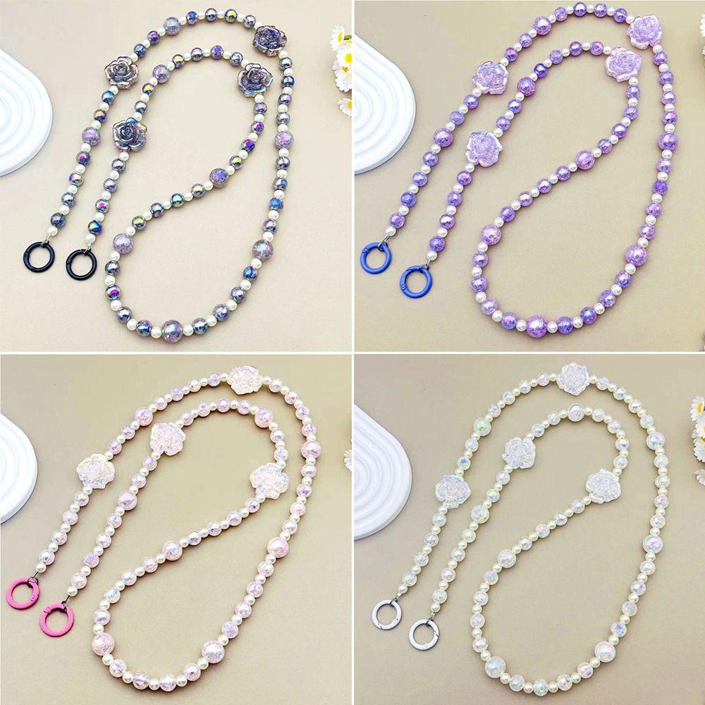 Fashion Laser Flower Laser Flower Phone Strap Hanging Decoration Bag Accessory Wallet Chain Universal Phone Anti Loss Lanyard
