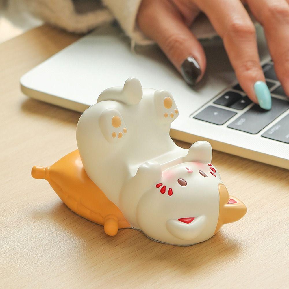 Resin Glasses Storage Holder Lying Cat Shape Desktop Ornaments Cute Phone Holder Home Decor