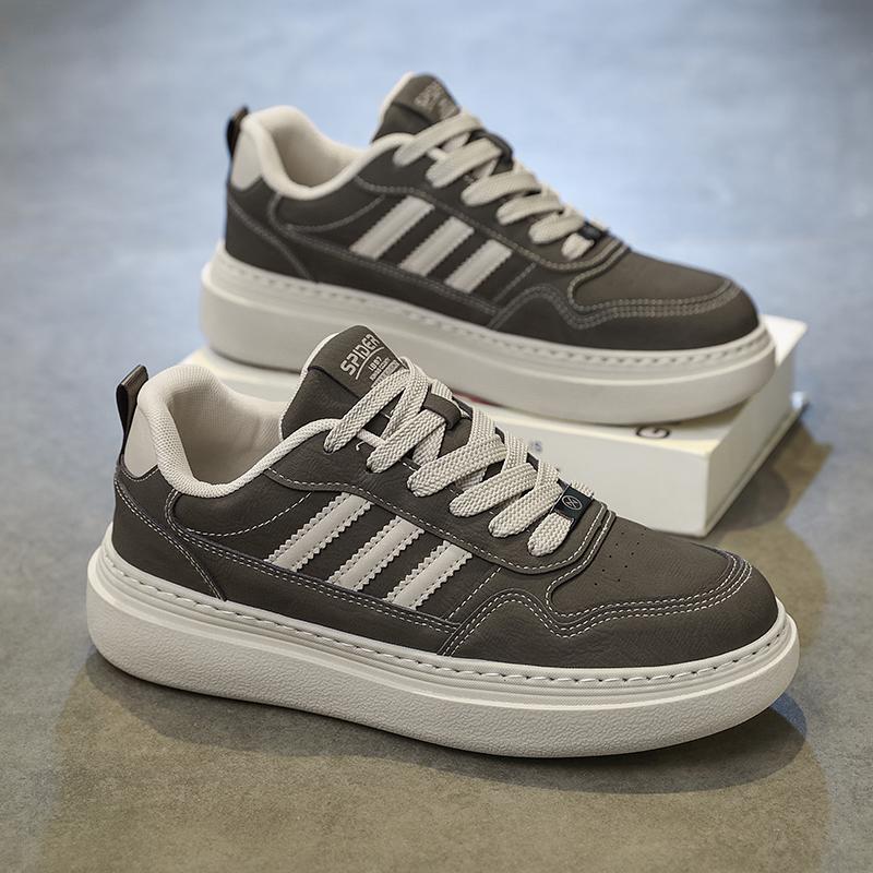 New Men's Classic Fashion Low Top Thick Sole Skateboarding Shoes Comfortable Soft Sole Basketball  Sneakers