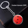 Naruto Sharingan Time Gem Silver Keychain Ornament