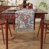 American Retro Tassel Table Runner: Polyester Jacquard for Coffee Table, TV Cabinet, or Bed End.