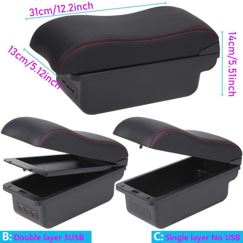 For Volkswagen Tera Armrest Box For VW TERA Car Armrest Car Accessories Interior details Retrofit parts Auto Storage Box 2025
