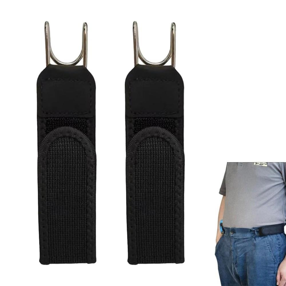 Adjustable Hook Elastic Belt Metal Hooks Hook Waist Belt Buckleless Belt  Apparel Accessories
