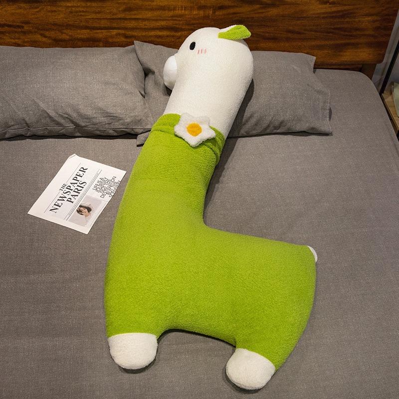 

Большая *** плюшевая кукла альпака милая имитация альпаки длинная подушка кукла для сна для ног девушки 100cm /0.9kg зелёный