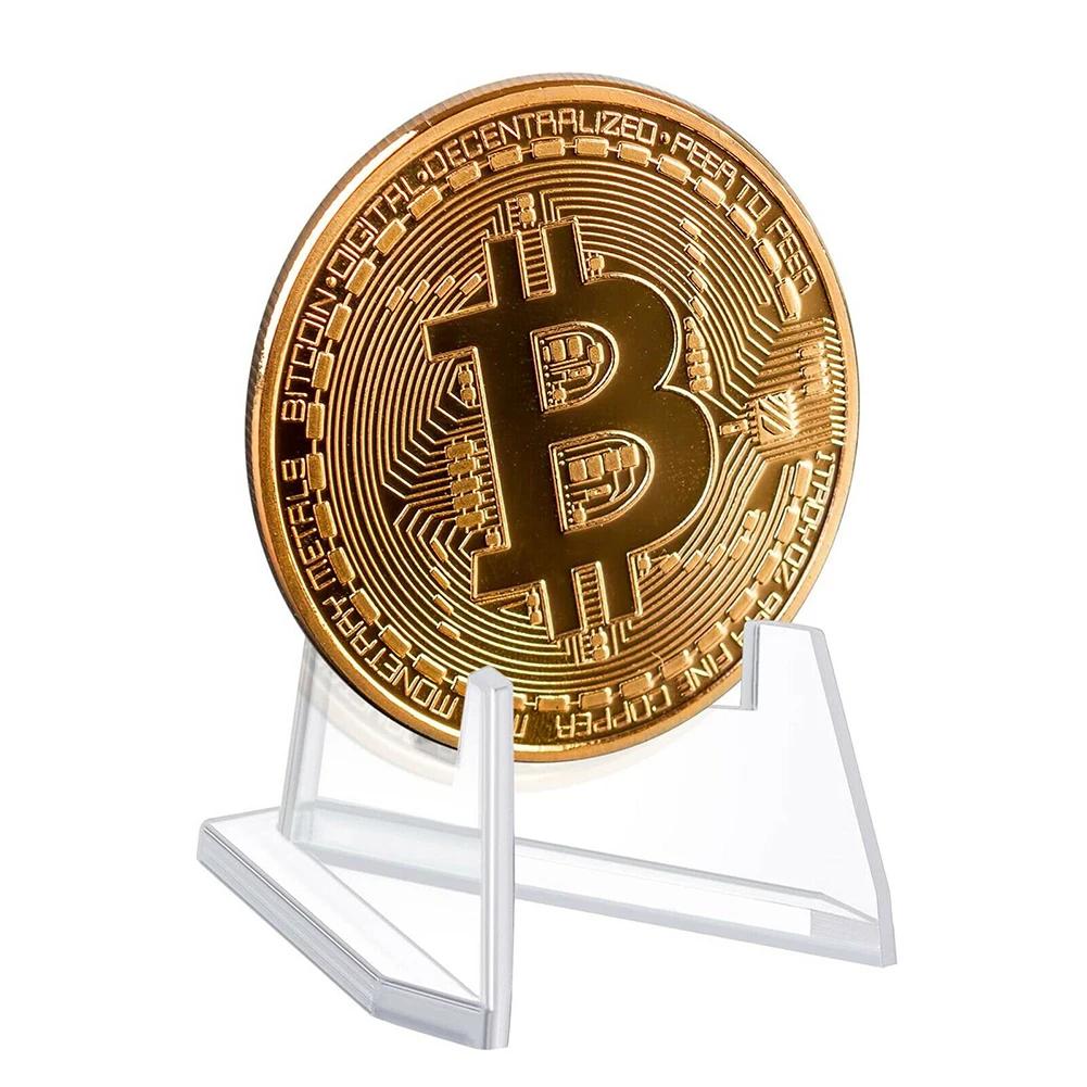 10pcs Clear Acrylic Coin Display Stand Holders Small Easel Rack  Card Commemorative Coin Capsule Holder Support Display Stand