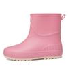 Fashion Short Tube Women Wear Non-slip Water Shoes New Rain Boots Kitchen Rubber Shoes Water Boots