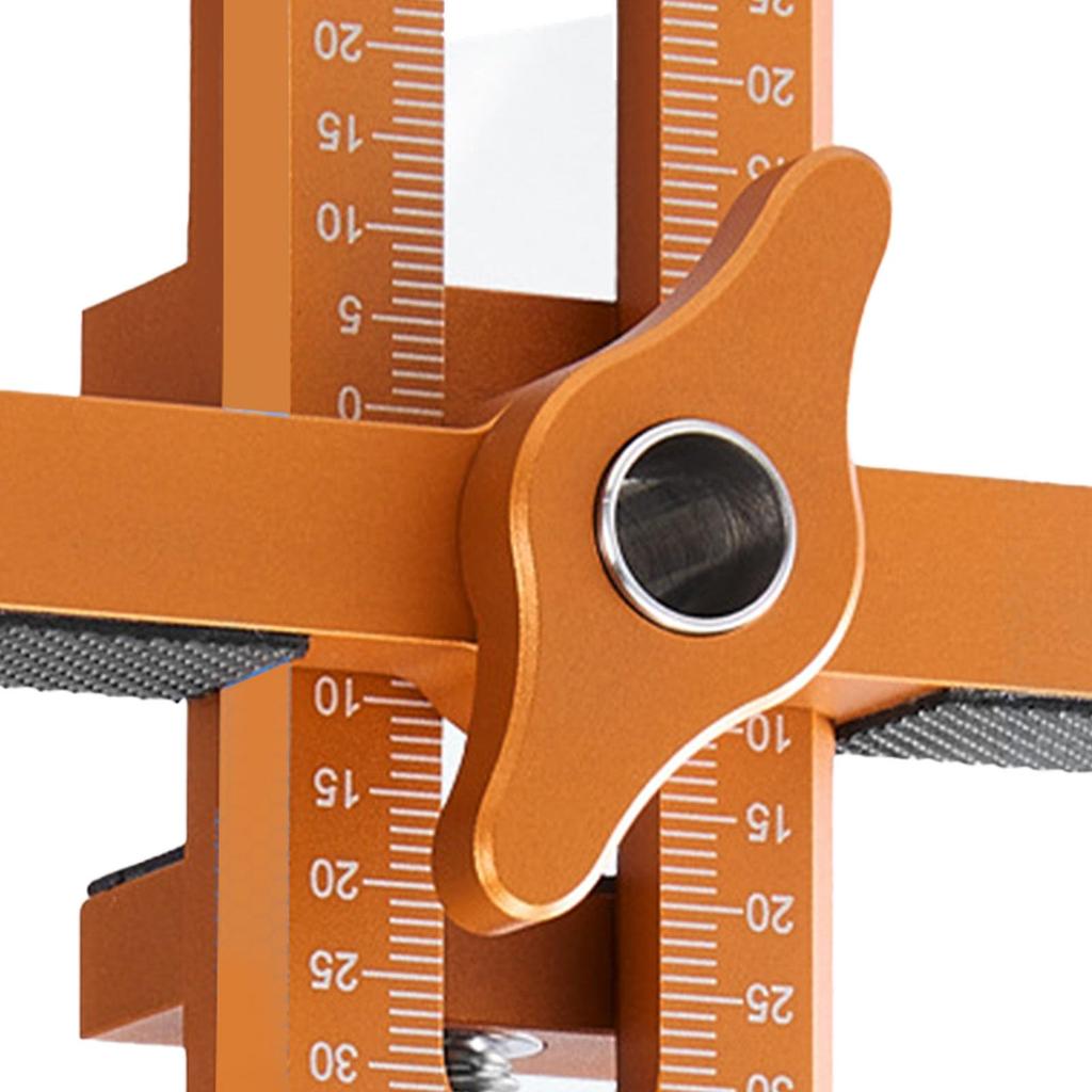 Aluminum Alloy Cabinet Door Mounting Jig with Support Arms and Holes for Easy Door Installation