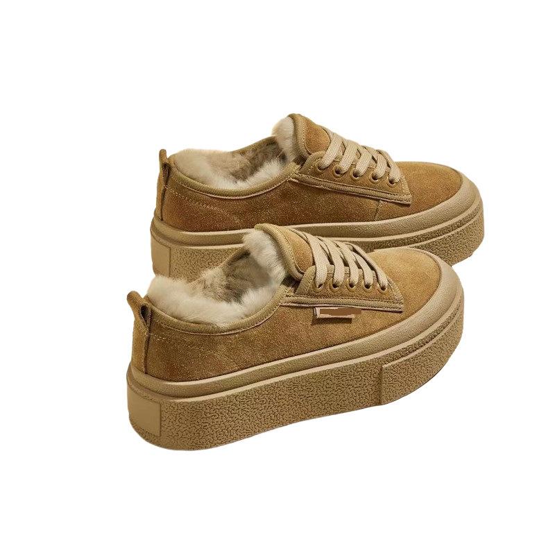 Niche kenyércipők hideg és meleg gyapjú pamut cipők női téli új bársony sokoldalú vastag alaplemez cipők