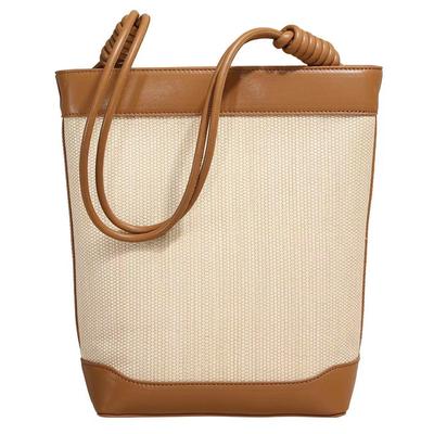Bucket Bag, Women's New Beach Grass Woven Bag, Ins Wind Tote Bag, Large Capacity Commuting Shoulder Bag