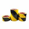 Durable Black/Yellow Zebra Caution Tape – Stick-on PVC Warning Tape for Floors (18Y)
